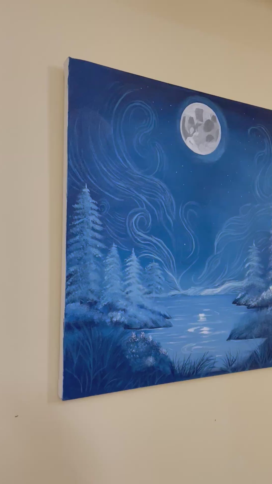 Acrylic painting “Moonlit Serenity”